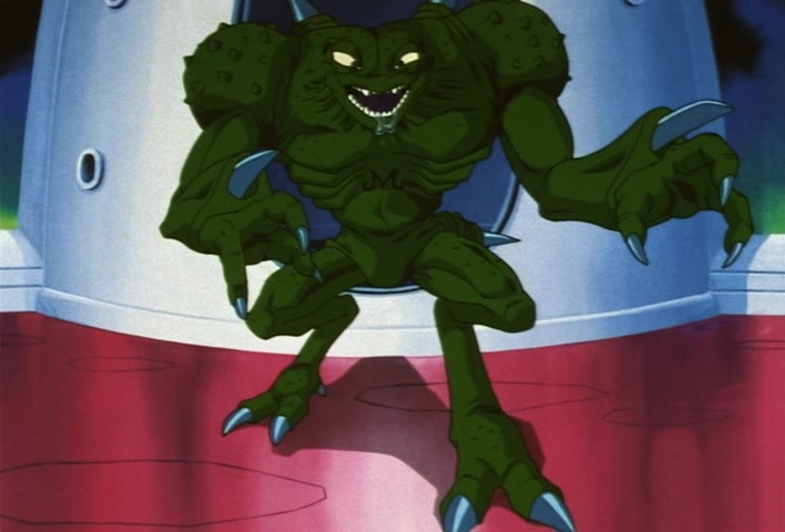 Dragon Ball Z Ep 222: Don't Toy With Me!! Vegeta Breaks Through the First Fight in a Fury @ 21:53
