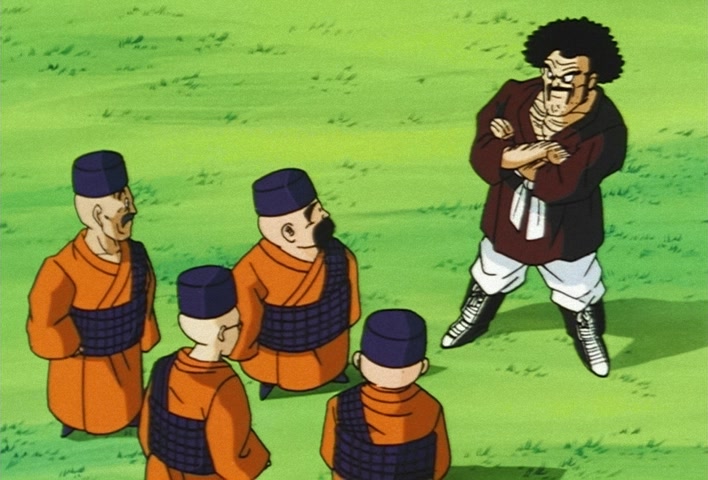 Dragon Ball Z Ep 224: A Great Miscalculation!! Satan vs Three Super Warriors?! @ 08:42