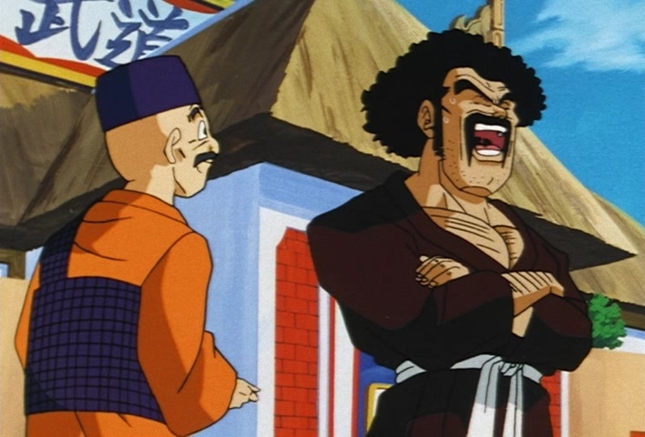 Dragon Ball Z Ep 224: A Great Miscalculation!! Satan vs Three Super Warriors?! @ 10:30