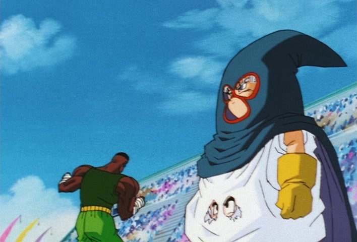Dragon Ball Z Ep 224: A Great Miscalculation!! Satan vs Three Super Warriors?! @ 12:43