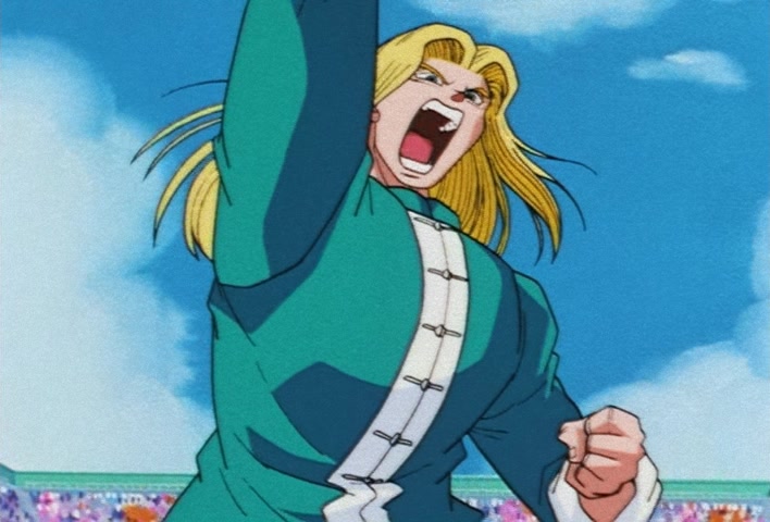Dragon Ball Z Ep 224: A Great Miscalculation!! Satan vs Three Super Warriors?! @ 15:02