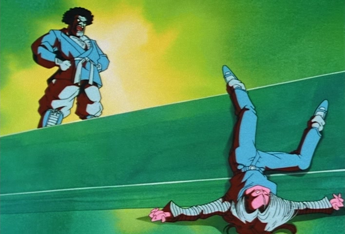 Dragon Ball Z Ep 224: A Great Miscalculation!! Satan vs Three Super Warriors?! @ 17:41