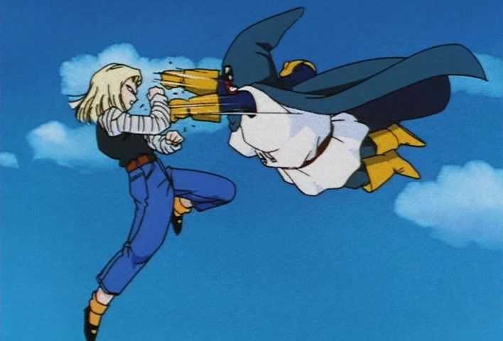 Dragon Ball Z Ep 225: Such Strong Kids!! No. 18's Close Fight?! @ 12:43
