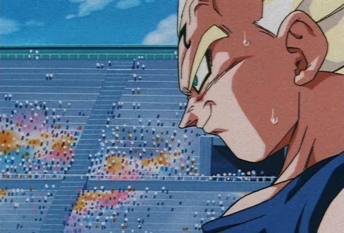 Dragon Ball Z Ep 229: A Super Confrontation of Destiny!! The Clash of Goku vs Vegeta @ 06:44