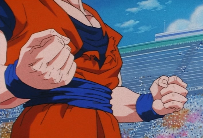Dragon Ball Z Ep 229: A Super Confrontation of Destiny!! The Clash of Goku vs Vegeta @ 08:56