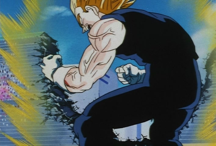 Dragon Ball Z Ep 229: A Super Confrontation of Destiny!! The Clash of Goku vs Vegeta @ 11:14