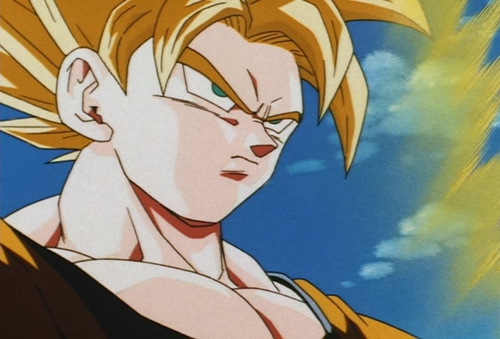 Dragon Ball Z Ep 229: A Super Confrontation of Destiny!! The Clash of Goku vs Vegeta @ 11:38