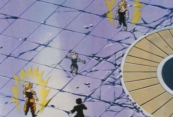 Dragon Ball Z Ep 229: A Super Confrontation of Destiny!! The Clash of Goku vs Vegeta @ 12:34
