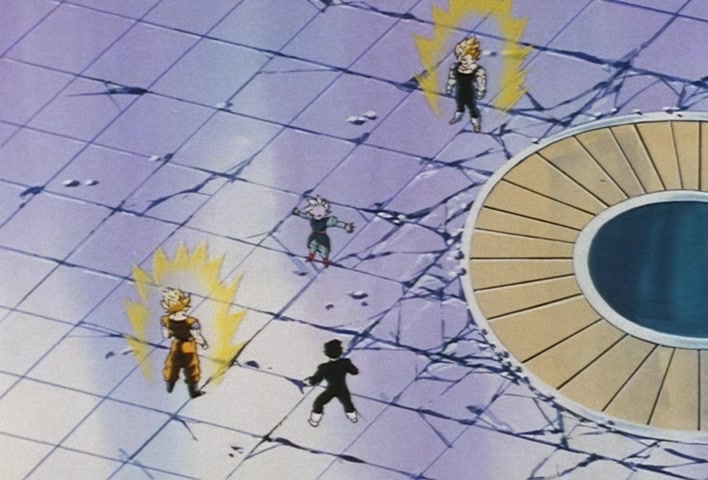 Dragon Ball Z Ep 229: A Super Confrontation of Destiny!! The Clash of Goku vs Vegeta @ 12:39