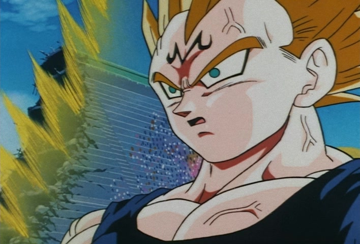 Dragon Ball Z Ep 229: A Super Confrontation of Destiny!! The Clash of Goku vs Vegeta @ 13:26