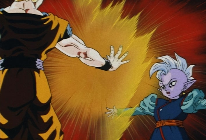 Dragon Ball Z Ep 229: A Super Confrontation of Destiny!! The Clash of Goku vs Vegeta @ 13:31