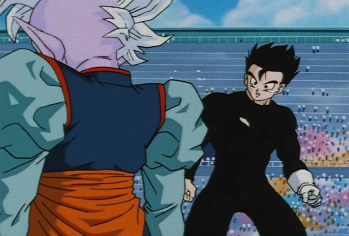 Dragon Ball Z Ep 229: A Super Confrontation of Destiny!! The Clash of Goku vs Vegeta @ 14:38