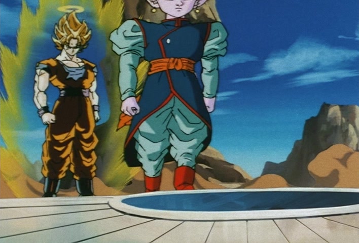 Dragon Ball Z Ep 229: A Super Confrontation of Destiny!! The Clash of Goku vs Vegeta @ 16:08