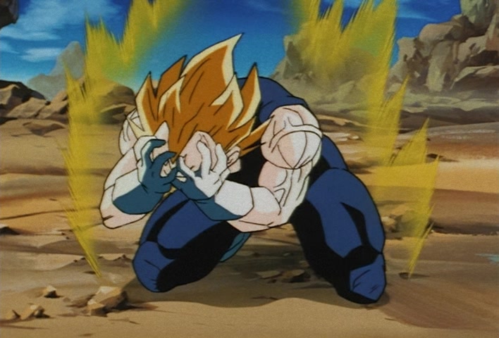 Dragon Ball Z Ep 229: A Super Confrontation of Destiny!! The Clash of Goku vs Vegeta @ 17:14