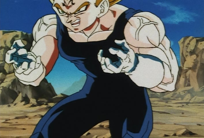 Dragon Ball Z Ep 229: A Super Confrontation of Destiny!! The Clash of Goku vs Vegeta @ 18:06