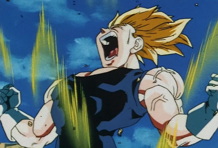 Dragon Ball Z Ep 229: A Super Confrontation of Destiny!! The Clash of Goku vs Vegeta @ 18:15