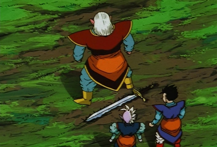 Dragon Ball Z Ep 243: It Came Ou~t!! The Legendary Z Sword @ 11:42