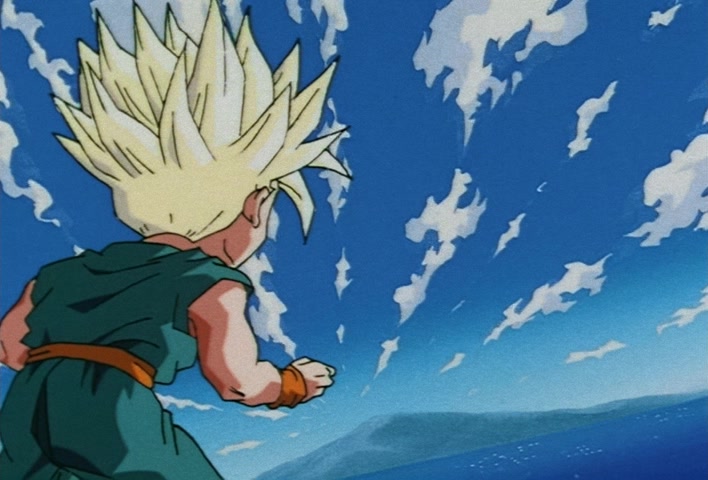 Dragon Ball Z Ep 245: An Astounding, Great Transformation!! Super Saiyan 3 @ 09:15