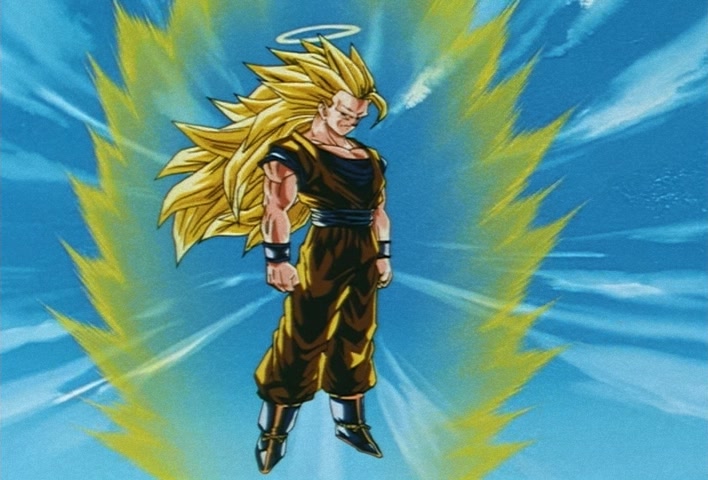 Dragon Ball Z Ep 245: An Astounding, Great Transformation!! Super Saiyan 3 @ 12:06