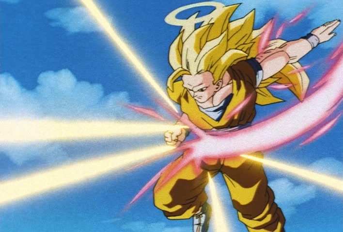 Dragon Ball Z Ep 247: Absurdly Awful Looking?! The Special Training Transformation Pose @ 02:14