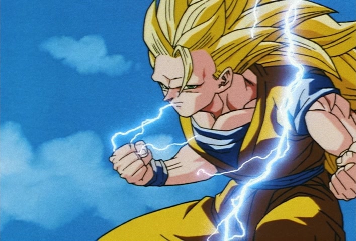 Dragon Ball Z Ep 247: Absurdly Awful Looking?! The Special Training Transformation Pose @ 02:26