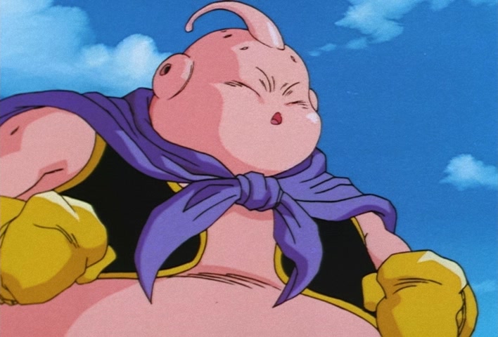 Dragon Ball Z Ep 247: Absurdly Awful Looking?! The Special Training Transformation Pose @ 03:10