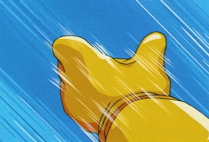 Dragon Ball Z Ep 247: Absurdly Awful Looking?! The Special Training Transformation Pose @ 03:22