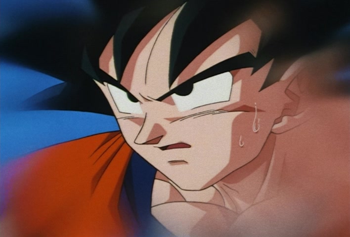 Dragon Ball Z Ep 247: Absurdly Awful Looking?! The Special Training Transformation Pose @ 05:29
