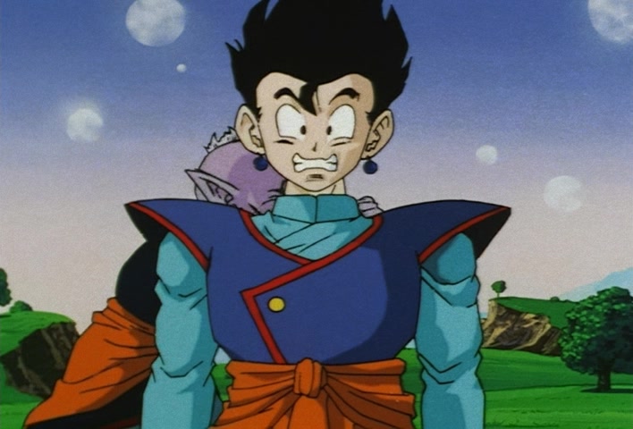 Dragon Ball Z Ep 251: The Birth of a Superhuman Warrior!! His Name is Gotenks @ 22:12