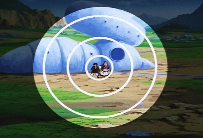 Dragon Ball Z Ep 254: Run Away, Satan!! An Angry Majin Boo Emerges @ 04:18