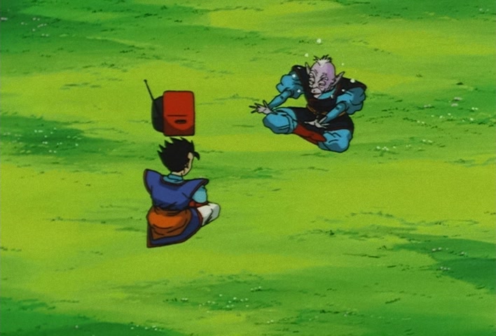 Dragon Ball Z Ep 254: Run Away, Satan!! An Angry Majin Boo Emerges @ 10:58