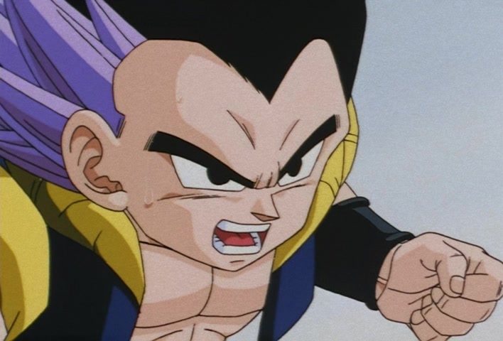 Dragon Ball Z Ep 258: I'm Going Like I Mean It!! A Wide-Open Super Gotenks @ 04:16