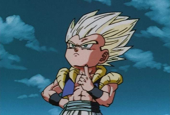 Dragon Ball Z Ep 258: I'm Going Like I Mean It!! A Wide-Open Super Gotenks @ 14:18