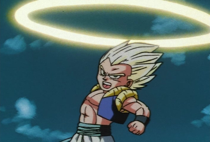 Dragon Ball Z Ep 258: I'm Going Like I Mean It!! A Wide-Open Super Gotenks @ 14:43