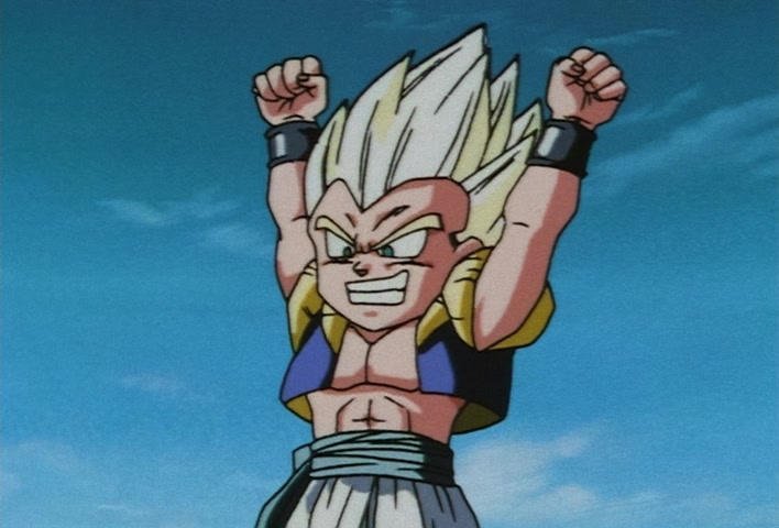 Dragon Ball Z Ep 258: I'm Going Like I Mean It!! A Wide-Open Super Gotenks @ 14:53