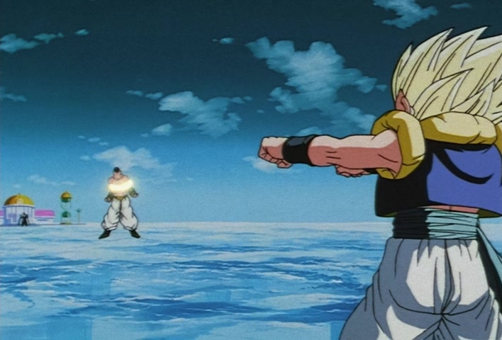 Dragon Ball Z Ep 258: I'm Going Like I Mean It!! A Wide-Open Super Gotenks @ 16:08