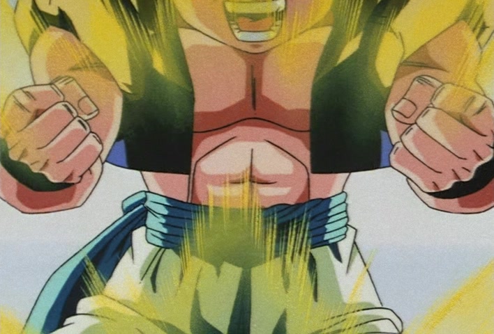 Dragon Ball Z Ep 258: I'm Going Like I Mean It!! A Wide-Open Super Gotenks @ 20:59