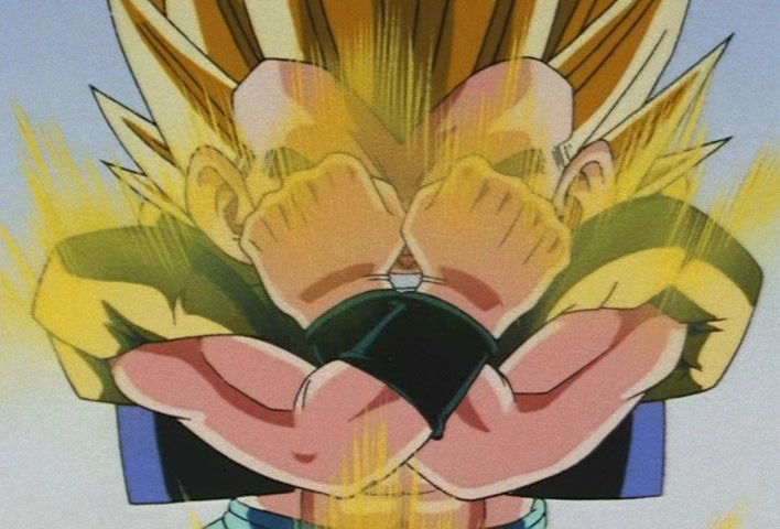 Dragon Ball Z Ep 258: I'm Going Like I Mean It!! A Wide-Open Super Gotenks @ 21:09