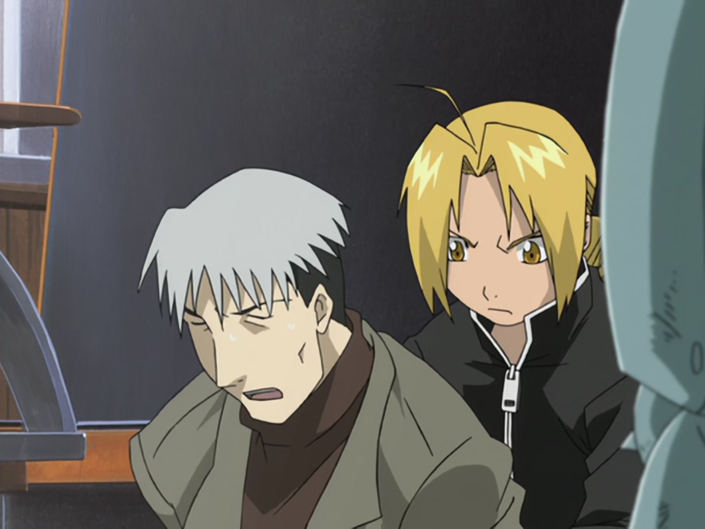 Fullmetal Alchemist — Ep 5: The Man with the Mechanical Arm @ 12:04