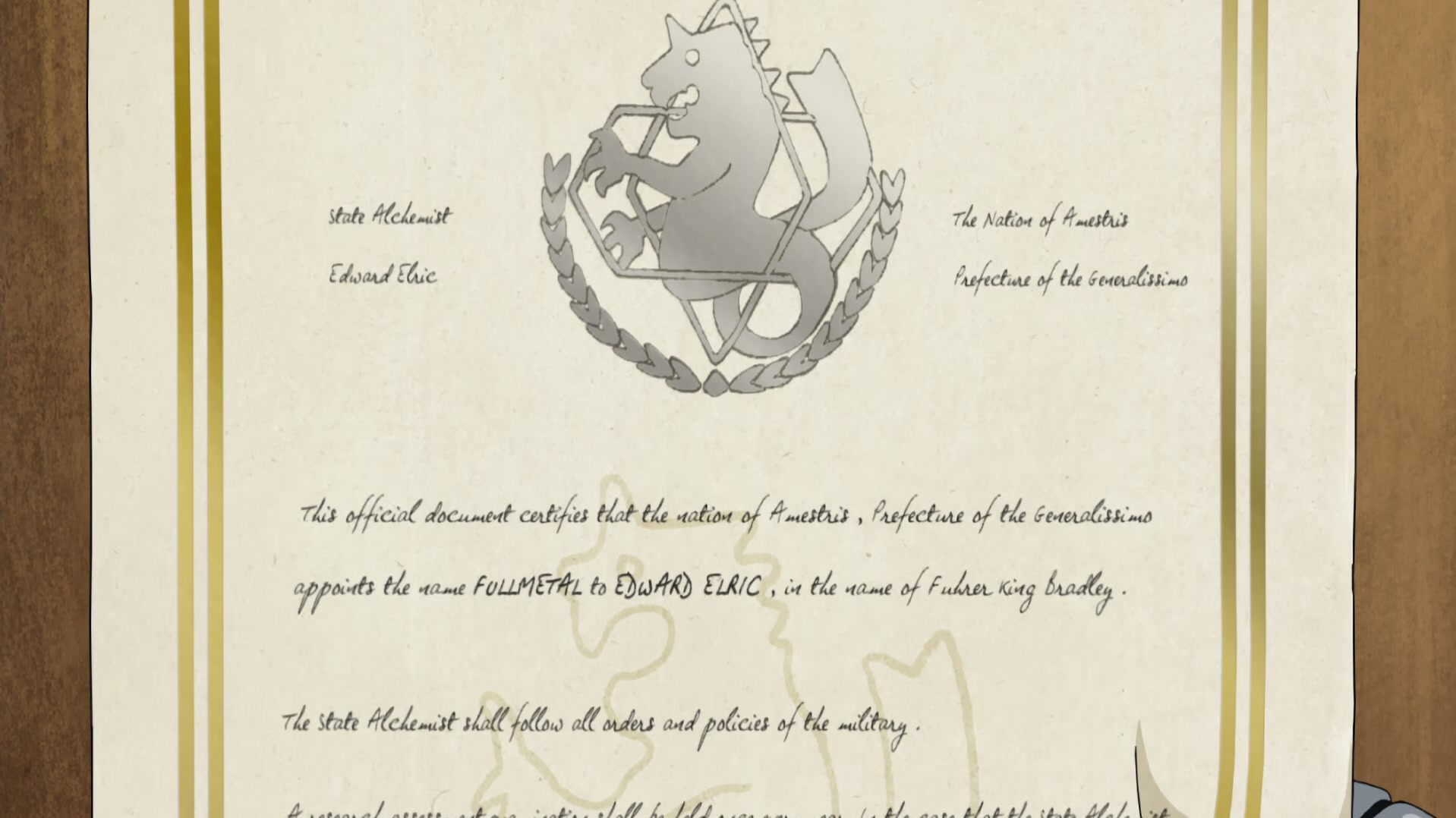 Fullmetal Alchemist: Brotherhood — Ep 2: The First Day @ 21:39