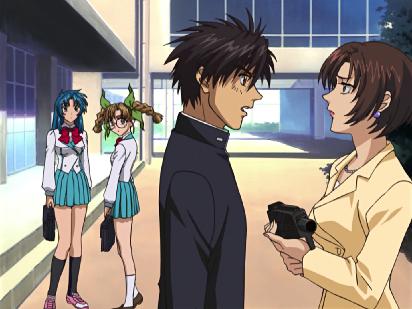 Full Metal Panic! — Ep 1: The Guy I Kinda Like is a Sergeant @ 14:09
