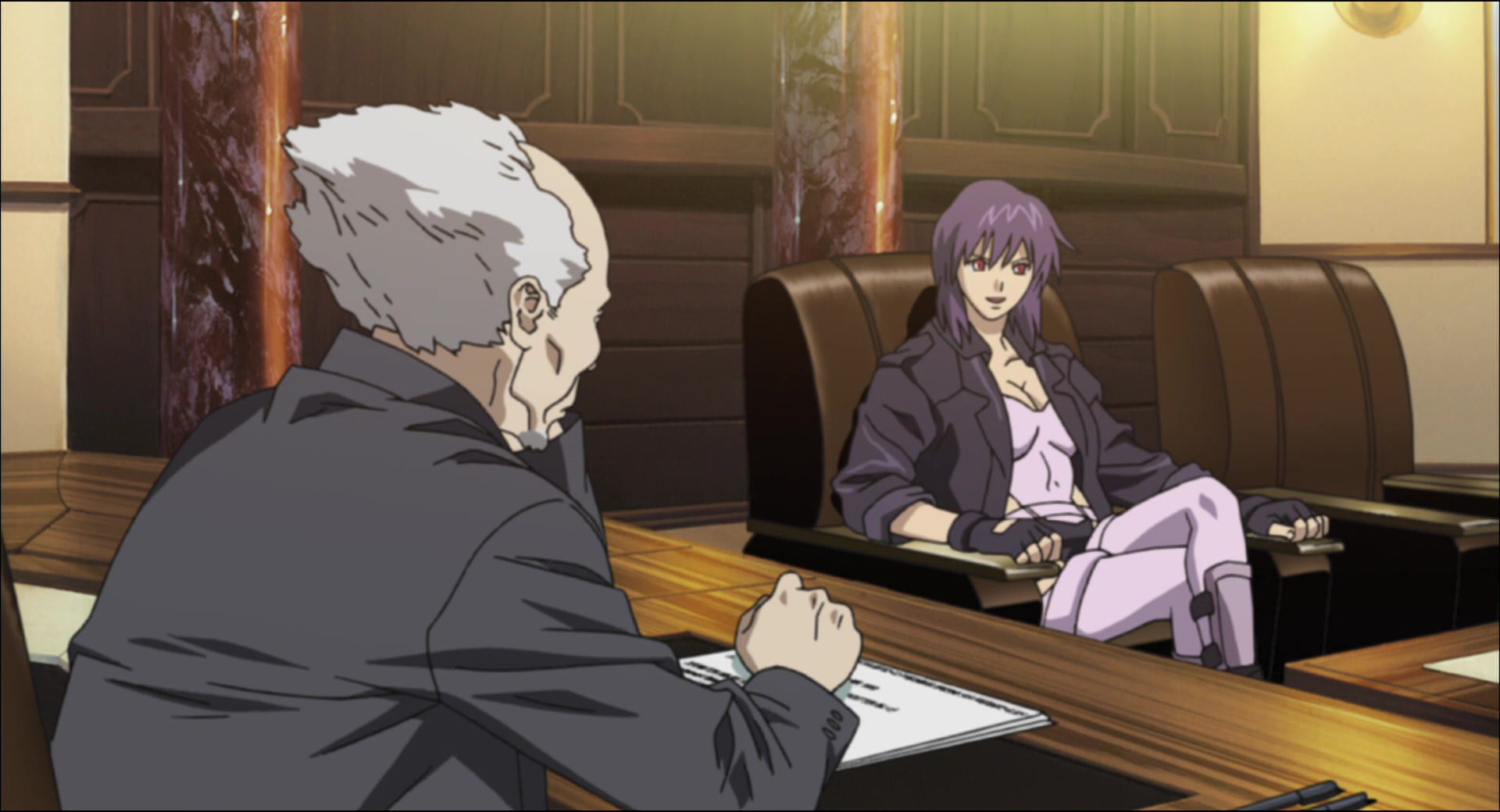 Ghost in the Shell: Stand Alone Complex — Ep 4: Intercepter: Visual Devices Which Laugh @ 06:45