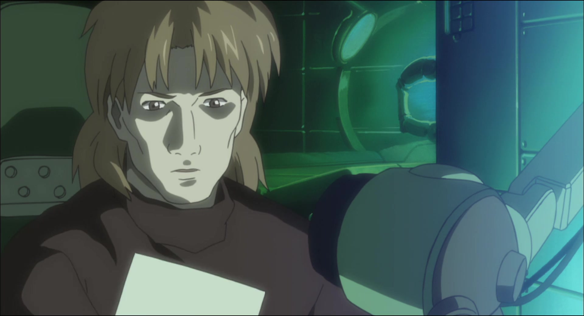 Ghost in the Shell: Stand Alone Complex — Ep 4: Intercepter: Visual Devices Which Laugh @ 11:50