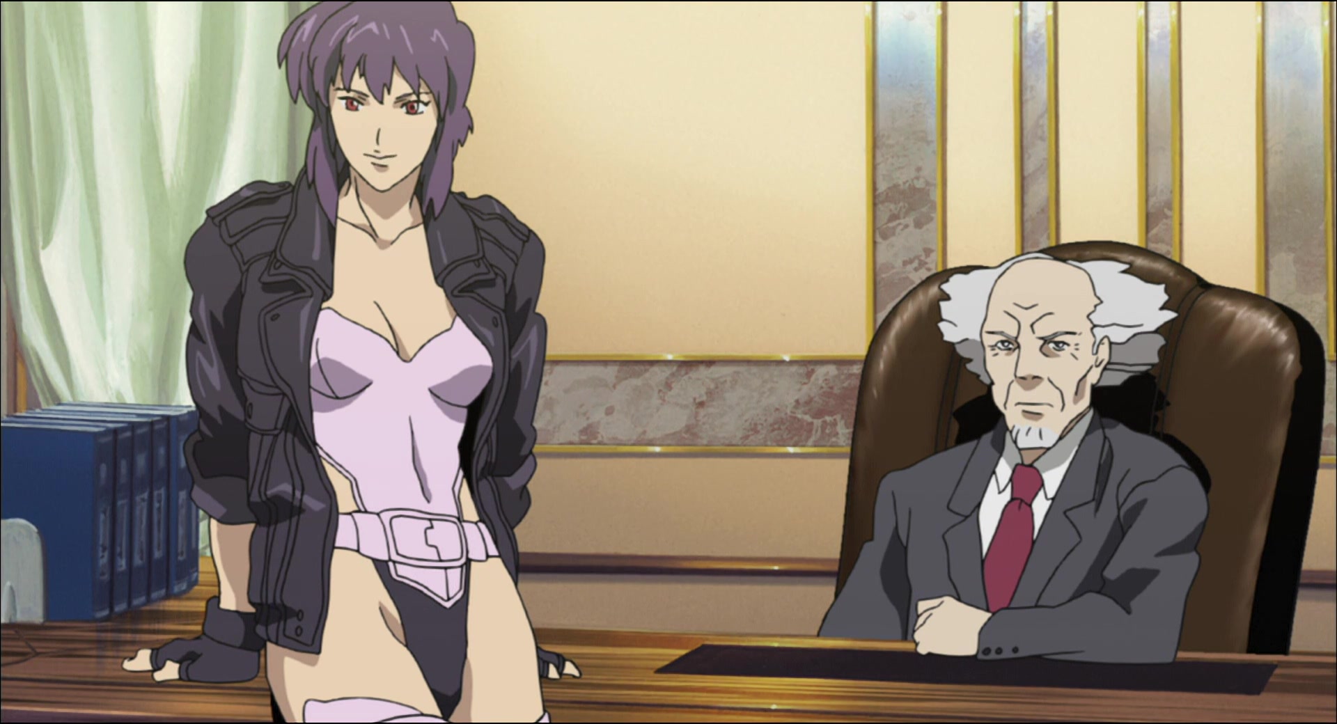 Ghost in the Shell: Stand Alone Complex — Ep 4: Intercepter: Visual Devices Which Laugh @ 14:35