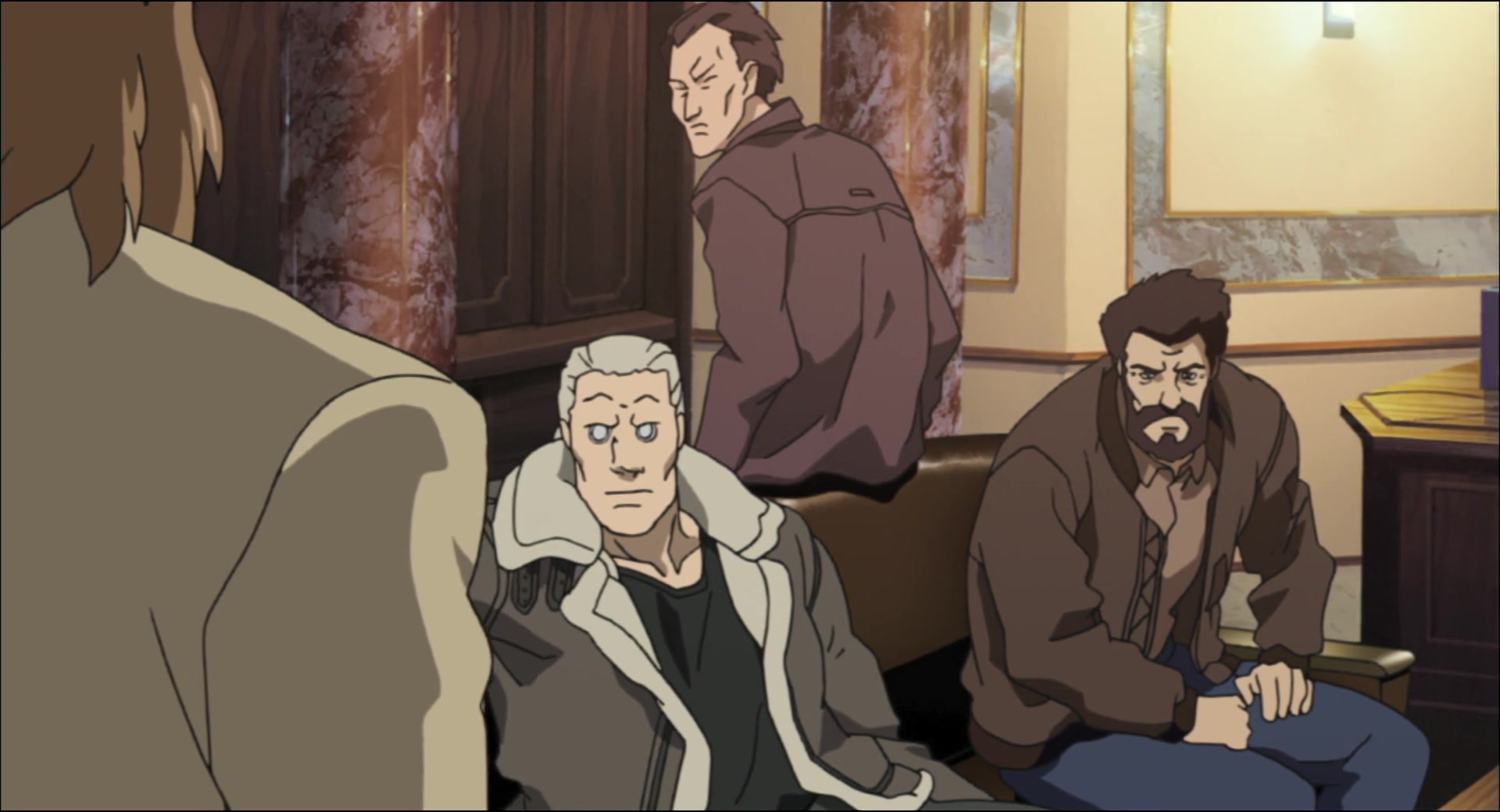Ghost in the Shell: Stand Alone Complex — Ep 4: Intercepter: Visual Devices Which Laugh @ 15:00