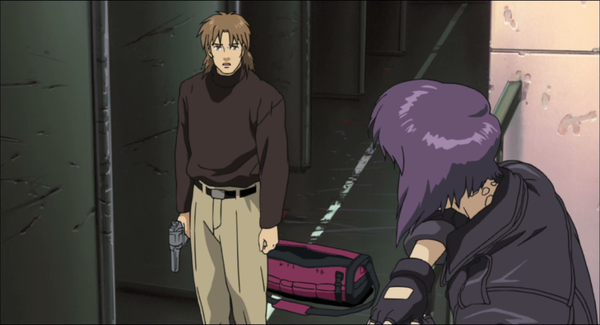 Ghost in the Shell: Stand Alone Complex Ep 1: Section-9: Public Security Section 9 @ 00:13:03