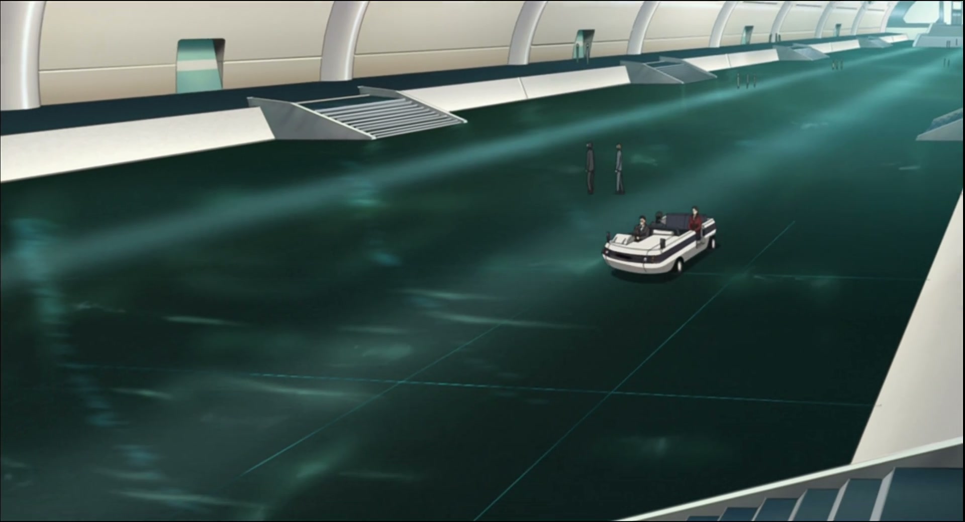 Ghost in the Shell: Stand Alone Complex Ep 50: IN: Aerial Bombing of Dejima - NUCLEAR POWER @ 00:03:12