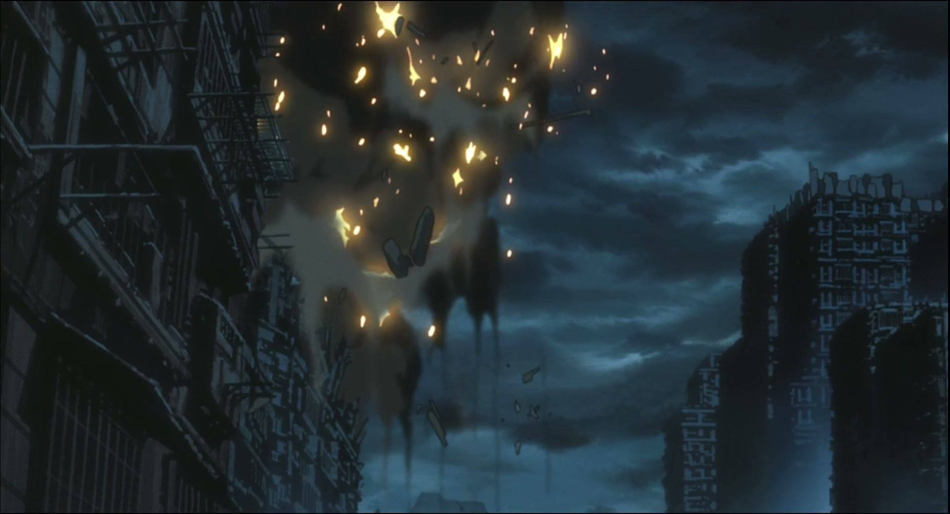 Ghost in the Shell: Stand Alone Complex Ep 50: IN: Aerial Bombing of Dejima - NUCLEAR POWER @ 00:05:32