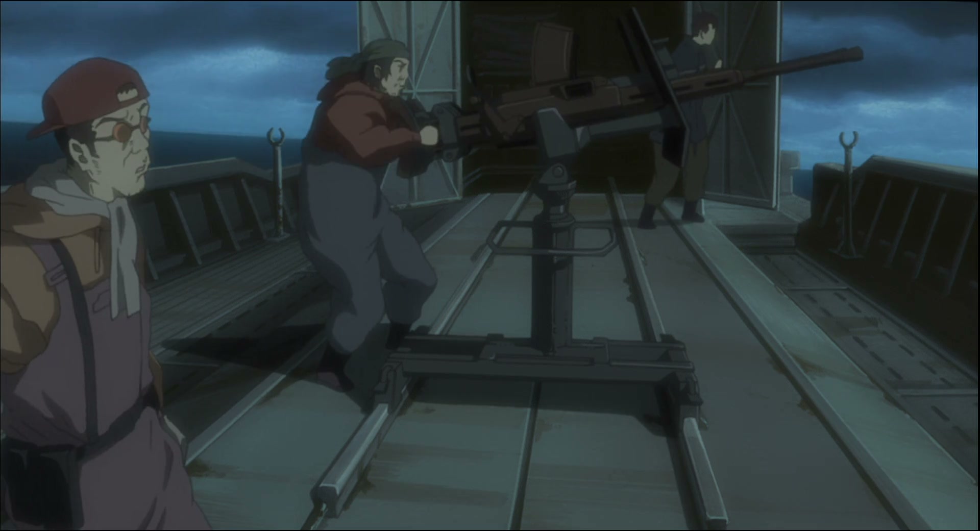 Ghost in the Shell: Stand Alone Complex Ep 50: IN: Aerial Bombing of Dejima - NUCLEAR POWER @ 00:05:53