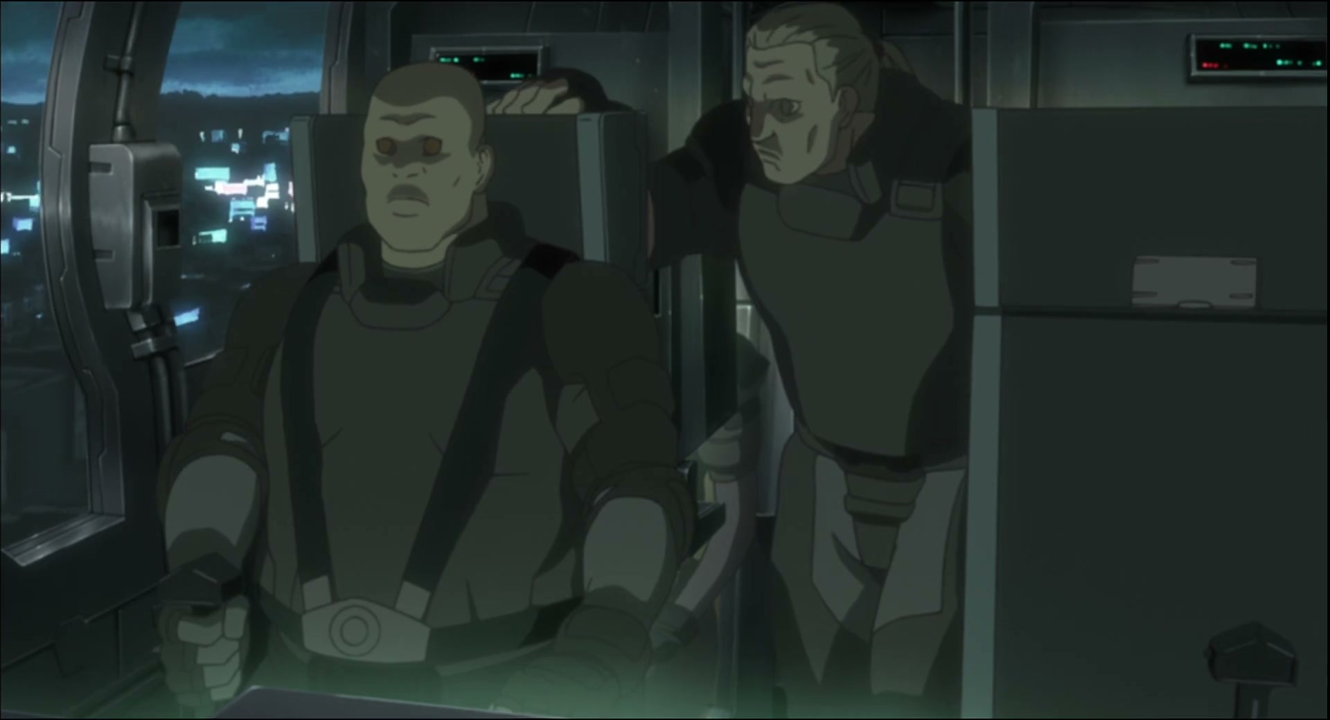 Ghost in the Shell: Stand Alone Complex Ep 50: IN: Aerial Bombing of Dejima - NUCLEAR POWER @ 00:06:56